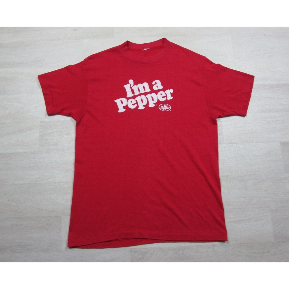 Vintage 80s Dr. Pepper Promo T-Shirt Men's (S) I'm a Pepper Single Stitch Thin